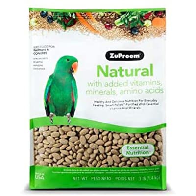 Zupreem Natural Bird Food For Parrots And Conures - Best Parrot Foods