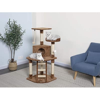Go Pet Club Cat Tree Condo House, Brown