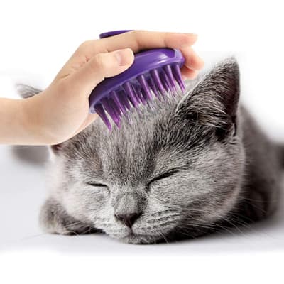 CeleMOON Ultra-Soft Silicone Cat Grooming - Best Cat Grooming Brushes