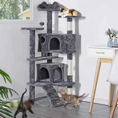 YAHEETECH Cat Tree Tower - Best Cat Trees for Apartments