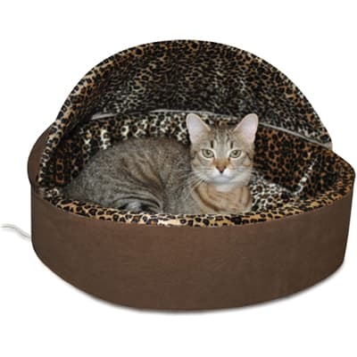 K&H PET PRODUCTS Thermo-Kitty Heated Deluxe Hooded Cat Bed - Best Heated Cat Beds