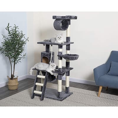 Go Pet Club 62-inch Cat Trees and Towers - Best Cat Trees for Apartments