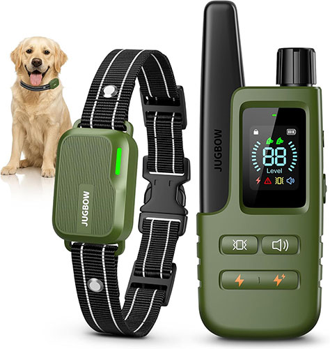 Jugbow Dog Shock Collar - 4500FT Dog Training Collar with Remote, IPX8