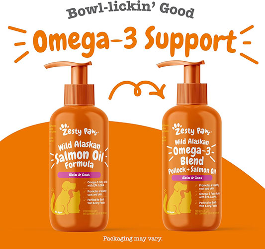 Zesty Paws Wild Alaskan Omega-3 Blend Pollock + Salmon Oil