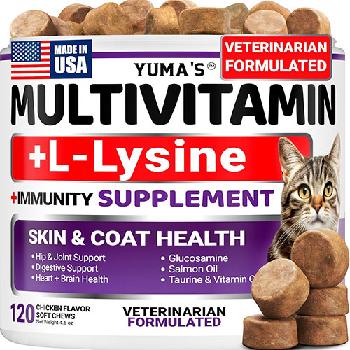 YUMA'S Cat Multivitamin Chews - Cat Vitamins and Supplements