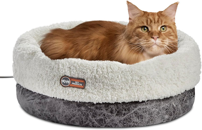 K&H Pet Products Heated Cat Bed Indoor