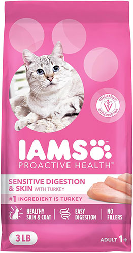 IAMS Proactive Health Sensitive Digestion & Skin Dry Cat Food