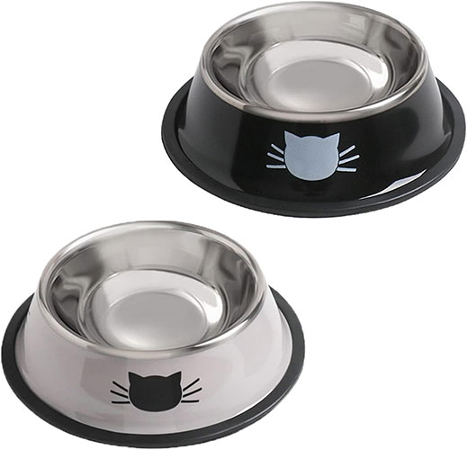 Rapsrk Stainless Steel Cat Bowls