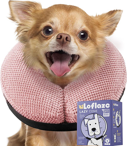 Loflaze Soft Inflatable Dog Cone for Large Medium Small Dogs