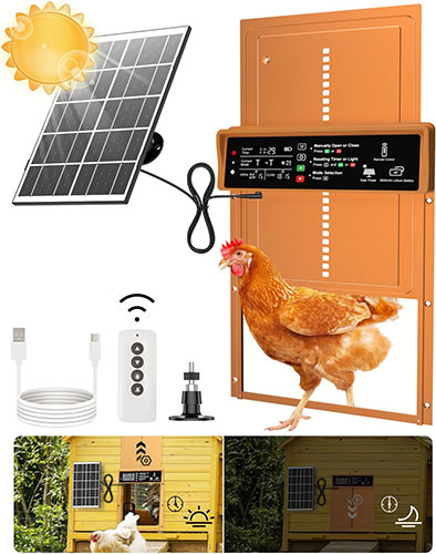 AsFrost Automatic Chicken Coop Door with Timer & Light Sensor